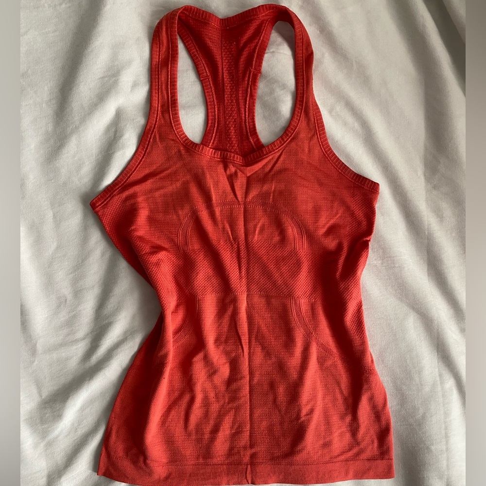 Lululemon Athletica Red Racerback Tank Top
